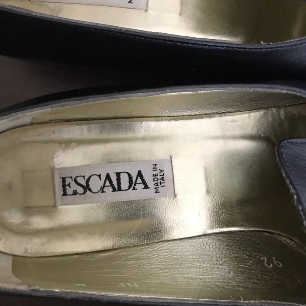 Escada Leather studded shoes
